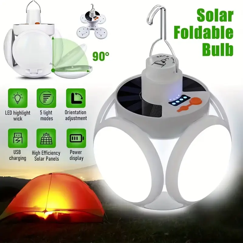 1 Solar Folding Light with USB - Solar Emergency Charger 评论和价格