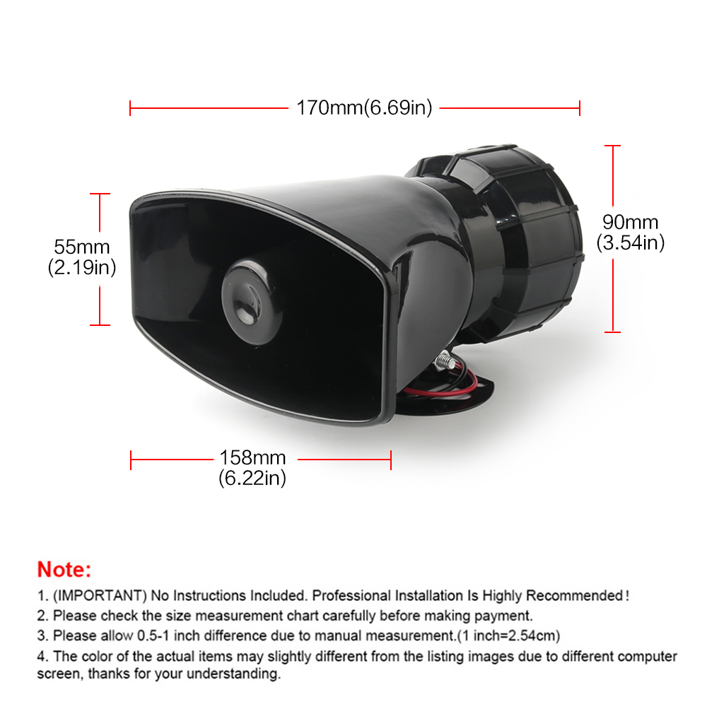 12V Speaker 130dB Wireless Ele - Emergency Whistle Loud 评论和价格