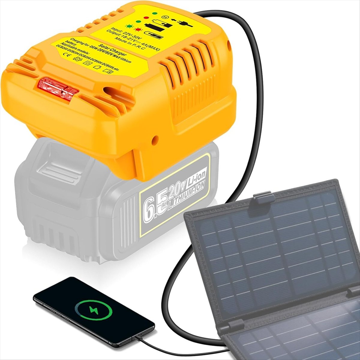 Solar Charger Adapter for Dewa - Solar Emergency Charger 评论和价格