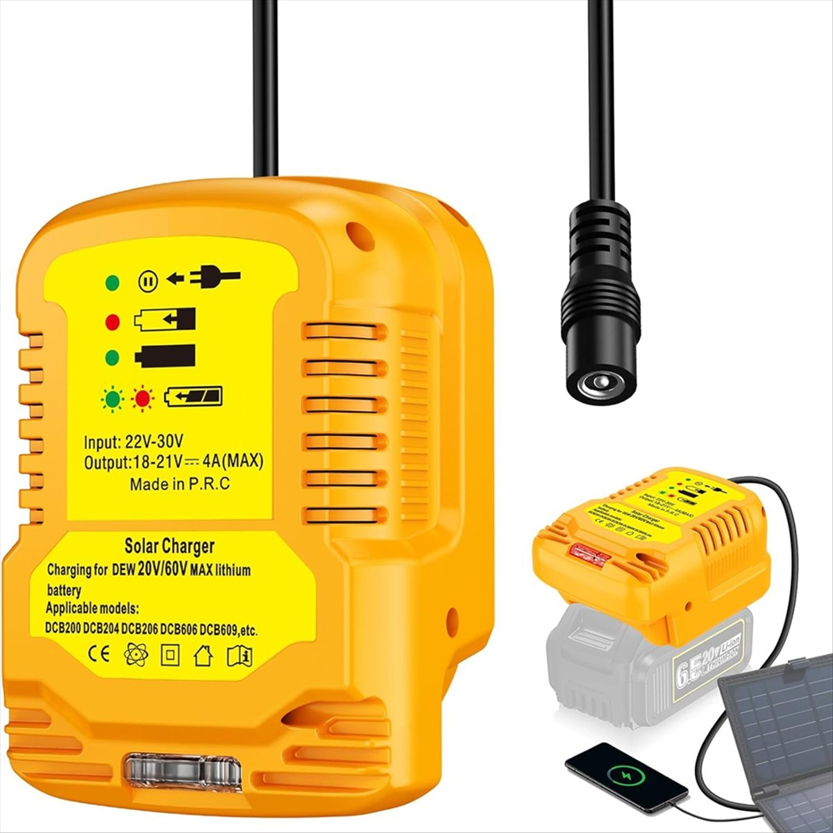 Solar Charger Adapter for Dewa - Solar Emergency Charger 评论和价格