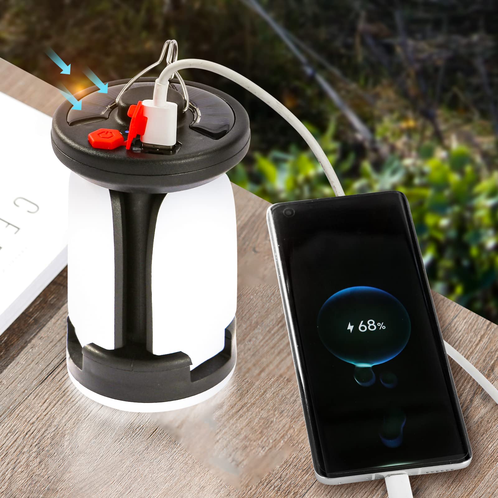 High Power Solar LED Camping L - Solar Emergency Charger 评论和价格