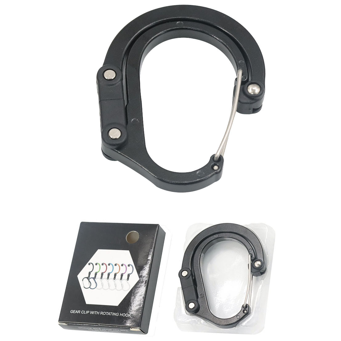 Hybrid Gear Clip Carabiner Rot - Fishing Kit Compact 评论和价格